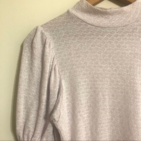 Free People Good Luck Top Puff Sleeves Pink Nectar - Picture 7 of 10